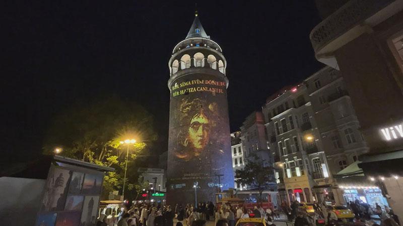 GALATA KULESİ’NDE TARİHİ IŞIK ŞÖLENİ: KÜLTÜREL MİRAS İÇİN DÜNYA İLE EL ELE!
