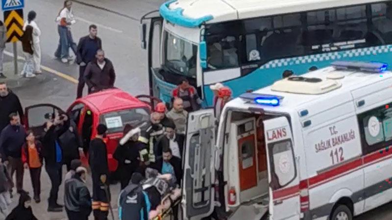 ERZURUM’DAKİ OTOBÜS KAZASINDA 5 YARALI