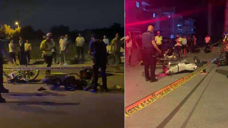 TARSUS’TA MOTOSİKLETLER KAFA KAFAYA ÇARPIŞTI: 1 ÖLÜ, 1 YARALI